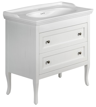 RETRO umyvadlová skříňka 83,5x80x43cm, starobílá 1631