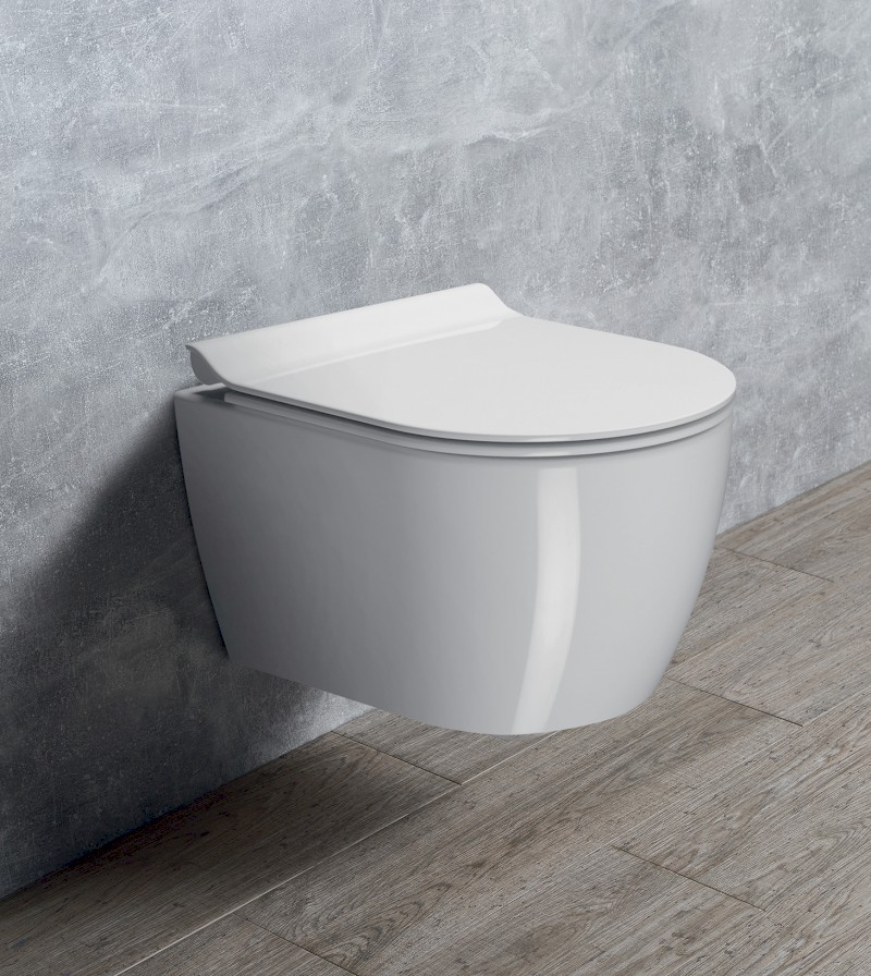 PURA SHORT závěsná WC mísa, Swirlflush, 35x46cm, bílá ExtraGlaze 880211