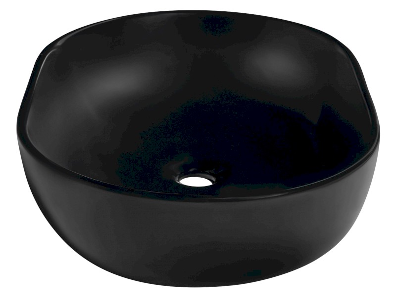 CALEO keramické umyvadlo na desku, 60x42cm, černá mat CA590B