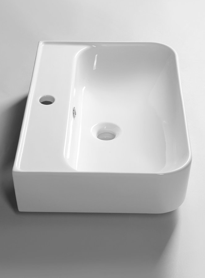 SISTEMA U keramické umyvadlo 55x38cm, bílá 10PL53055