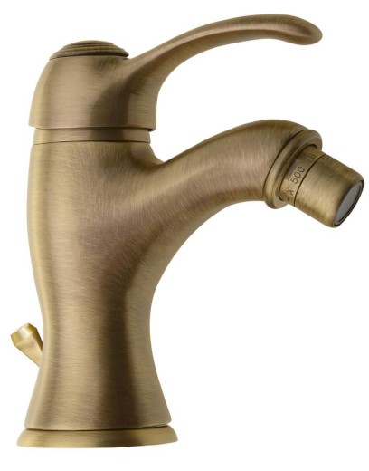 KIRKÉ stojánková bidetová baterie s výpustí, bronz KI03B