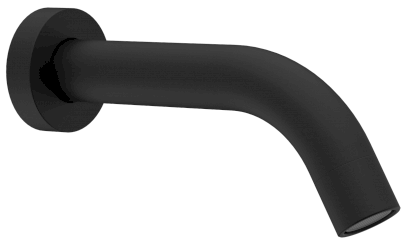 Nástěnná výtoková hubice, kulatá, 174mm, černá mat BO512