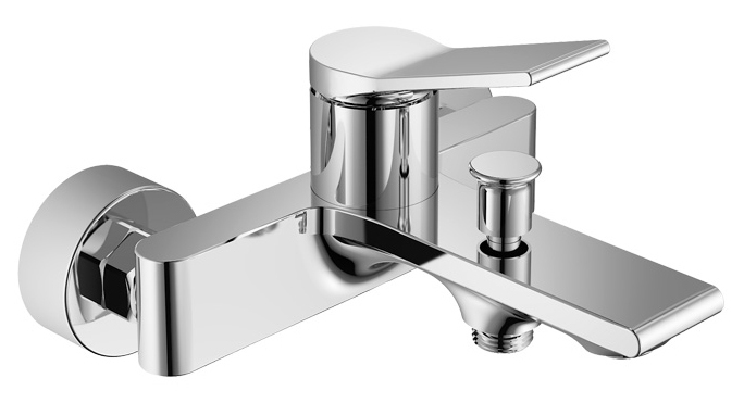 BOLERO nástěnná vanová baterie, chrom BC010