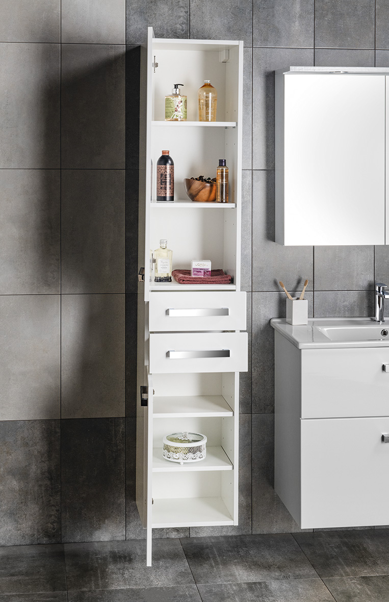 VEGA skříňka vysoká 35x184x31cm, bílá VG185