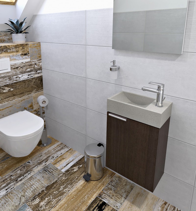 LATUS X umyvadlová skříňka 39,4x50x22cm, dub cuneo LT110-2525