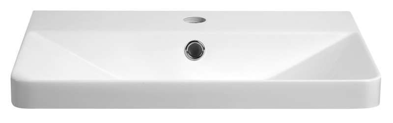 SEN umyvadlo nábytkové, litý mramor, 51x35cm, bílá SN510