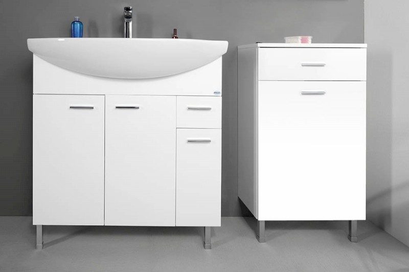 ZOJA/KERAMIA FRESH skříňka spodní s košem 50x78x29cm, bílá 51310