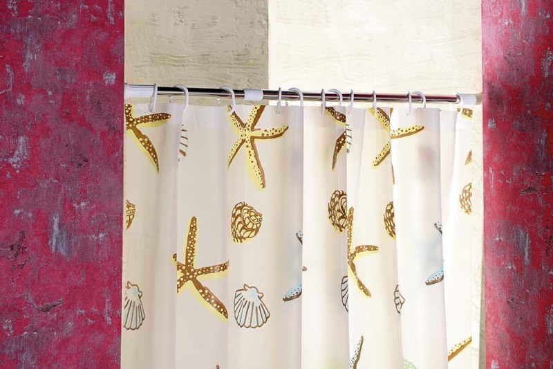 Sprchový závěs 180x200cm, vinyl, hvězdice ZV016