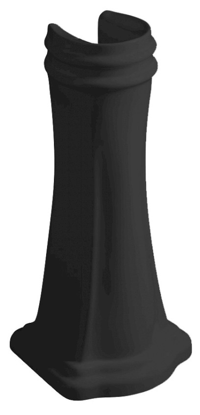 RETRO universální keramický sloup k umyvadlům 56,69,73cm, černá mat 107031
