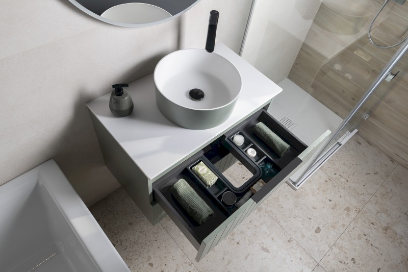 CIRASA STRIP umyvadlová skříňka 79,8x52x46cm, agila CR801-4343S