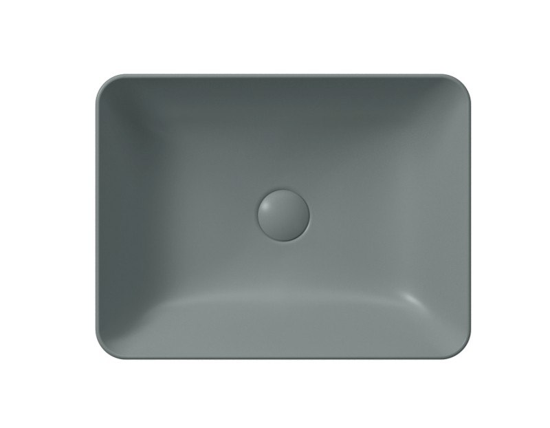 SAND/NUBES keramické umyvadlo na desku 50x38cm, agave mat 903704