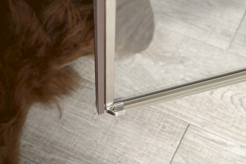 ANTIQUE sprchové dveře otočné, 800mm, levé, ČIRÉ sklo, bronz, světlý odstín GQ1280LCL