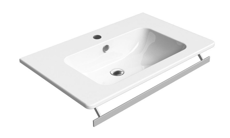 PURA čelní držák ručníků 80cm, chrom PAPR80