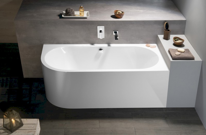 VIVA R MONOLITH asymetrická vana 180x75x60cm, bílá 72129M