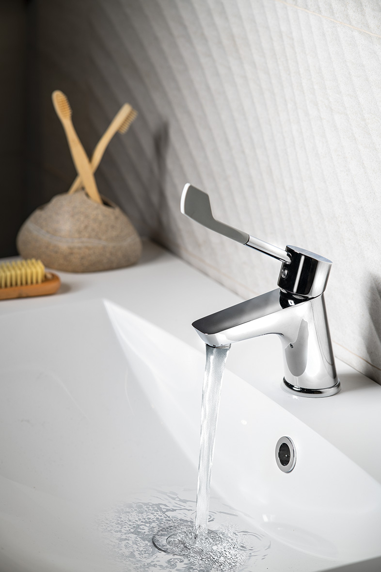 LEA stojánková umyvadlová baterie, lékařská páka, chrom LE002