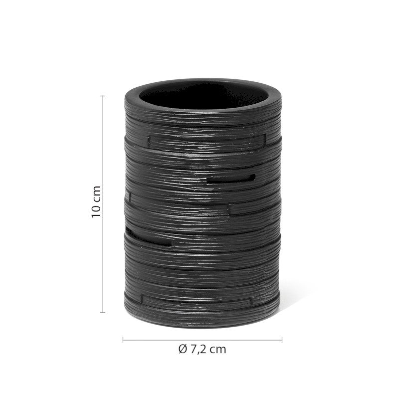 HELEN sklenka na postavení, černá HE9814