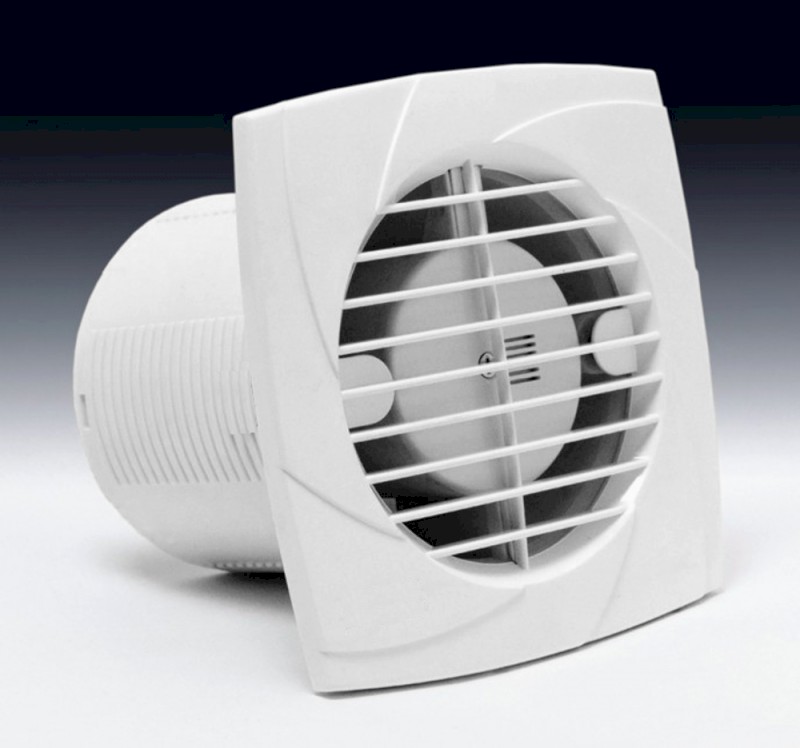 B-10 PLUS T koupelnový ventilátor s časovačem, 15W, potrubí 100mm, bílá 00981101