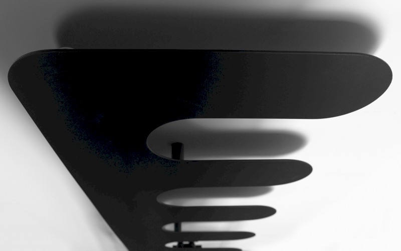 EVOLLA otopné těleso 490x1390 mm, černá mat MI1400