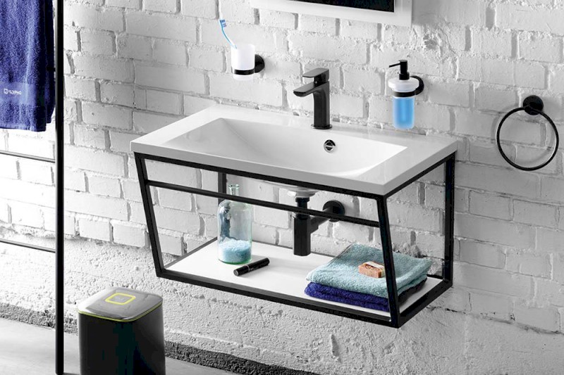 SKA konzole s policí 750x400x460mm, bílá mat SKA112