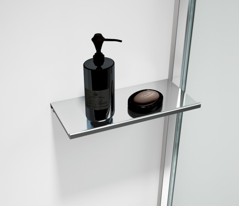 ESCA SHELF polička do profilu 230x120mm, chrom ES8410