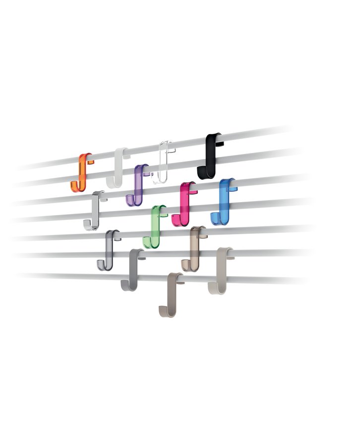 Háček na otopná tělesa, termoplast, chrom 202513