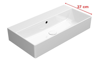 KUBE X keramické umyvadlo 70x37cm, bez otvoru, bílá ExtraGlaze 9455011