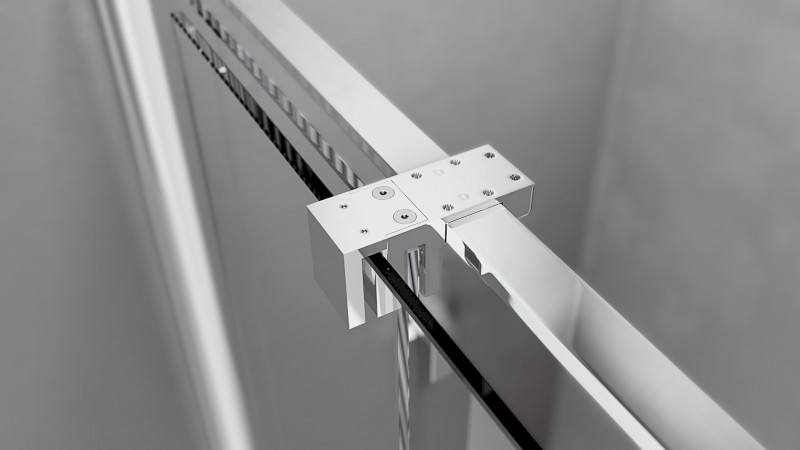 ROLLS sprchové dveře 1500mm, výška 2000mm, čiré sklo RL1515