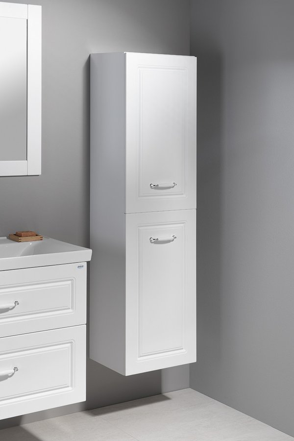 FAVOLO vysoká skříňka košem 40x150x31cm, bílá mat FV160