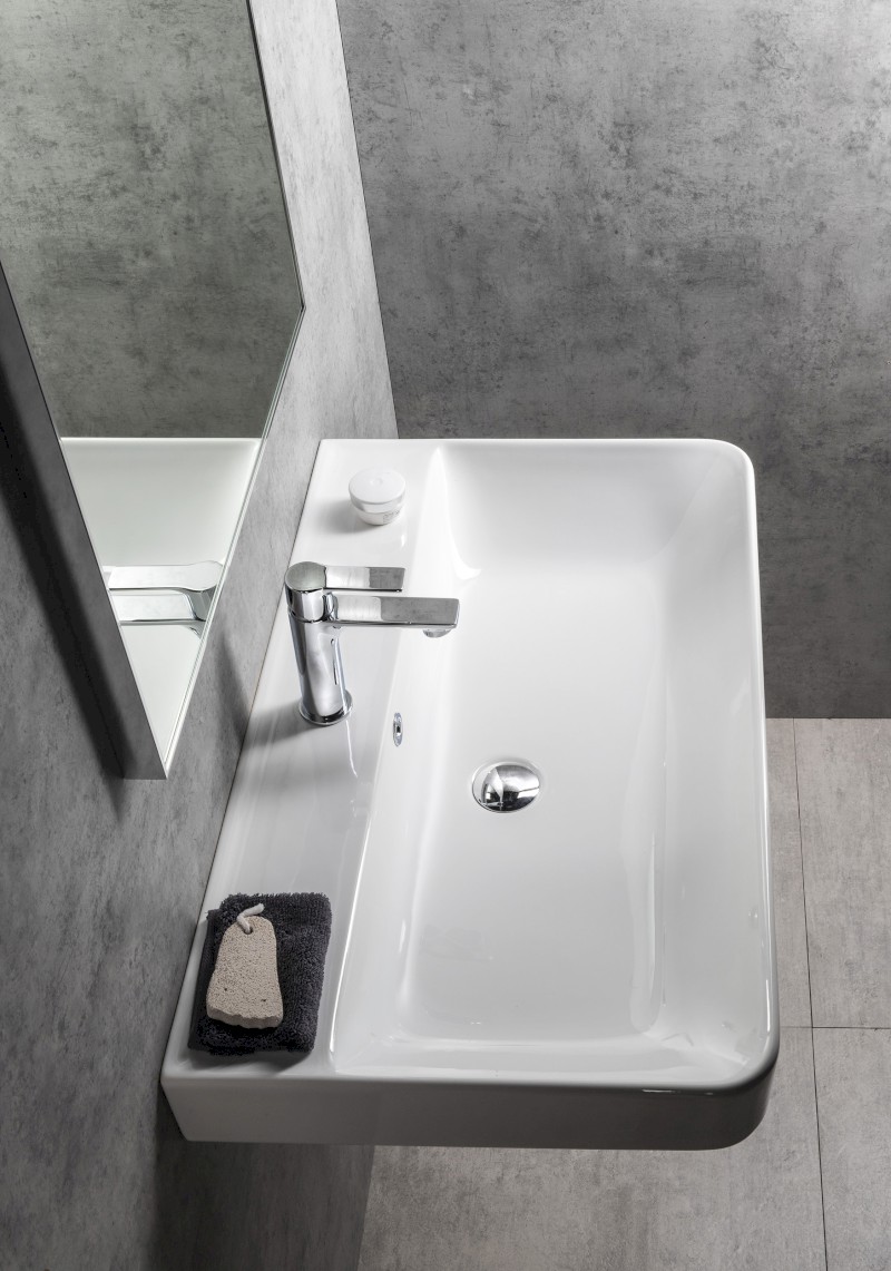 GALI keramické umyvadlo 80x48cm, bílá TU0174