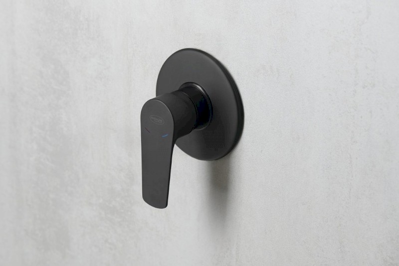 LOTTA podomítková sprchová baterie, 1 výstup, černá mat LT741B