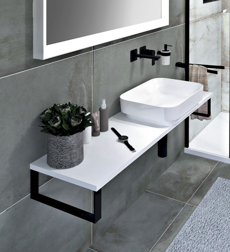 PLATO deska Rockstone 1000x24x360mm, bílá mat PL106-0101