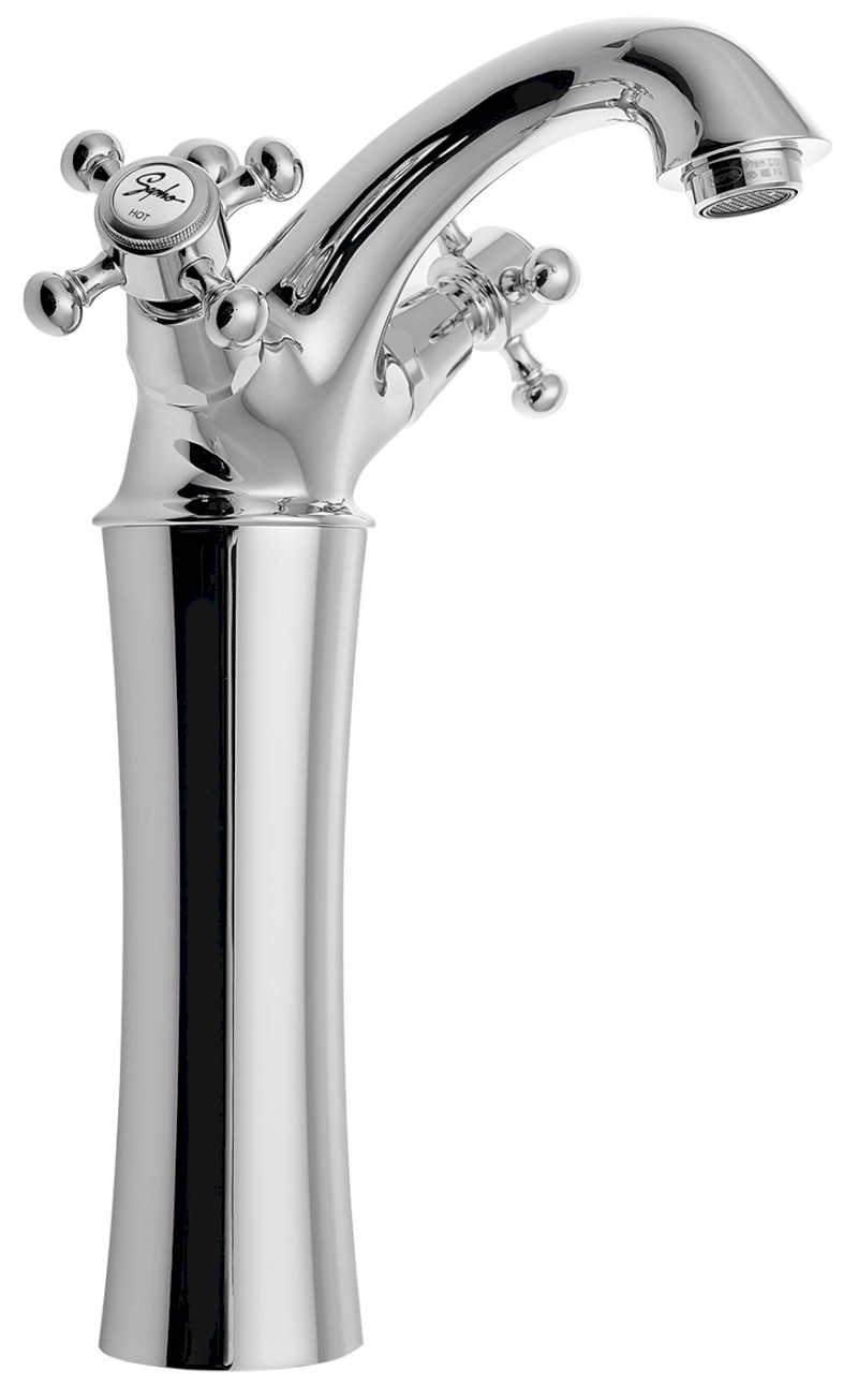 ANTEA stojánková umyvadlová baterie vysoká s výpustí, výška 245mm, chrom 3171L