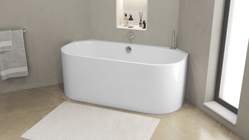 ASTRA AR MONOLITH rohová vana 160x75x60cm, bílá 34611MAR