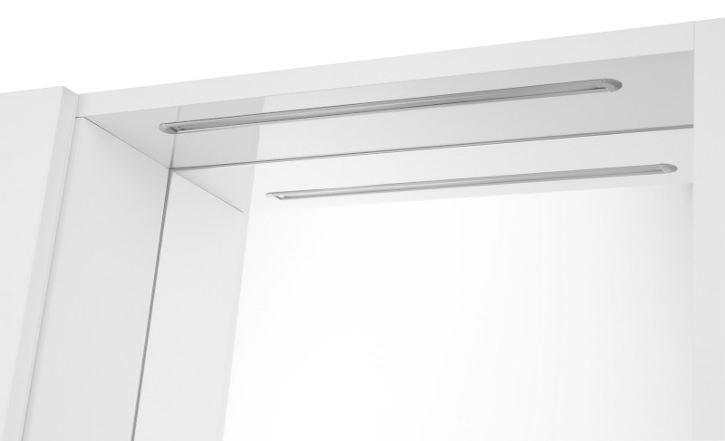 ZOJA/KERAMIA FRESH STRIP galerka s LED osvětlením, 60x60x14cm, levá, bílá 45021S