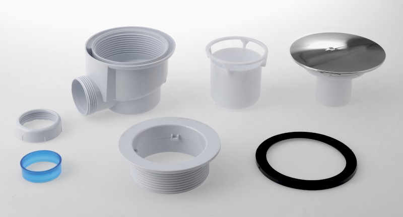 Vaničkový sifon, průměr 90mm, DN40, krytka ABS/chrom PF408