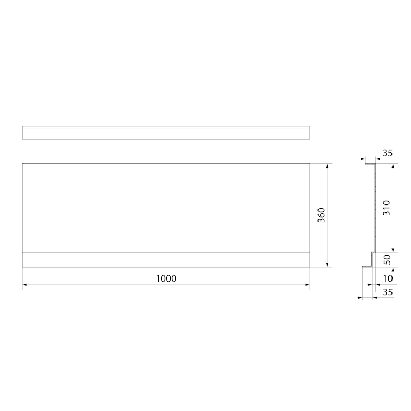DEEP PLAIN NIKA panel 100x36cm 84825