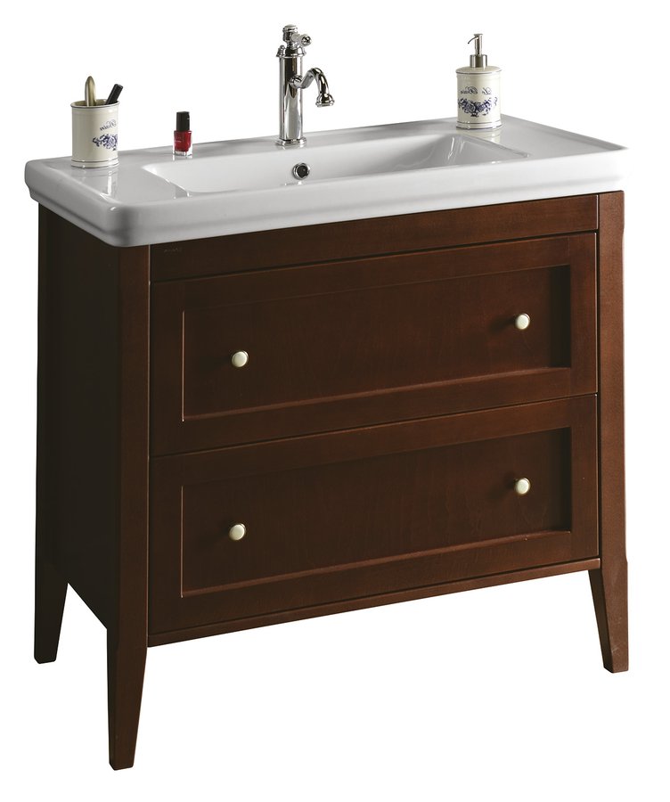 CROSS umyvadlová skříňka 85x81x47cm, 2x zásuvka, buk CR391