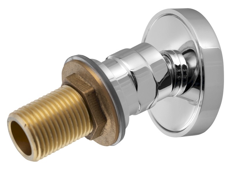 Nástěnná sprška s otočným kloubem, kulatá, chrom AB550