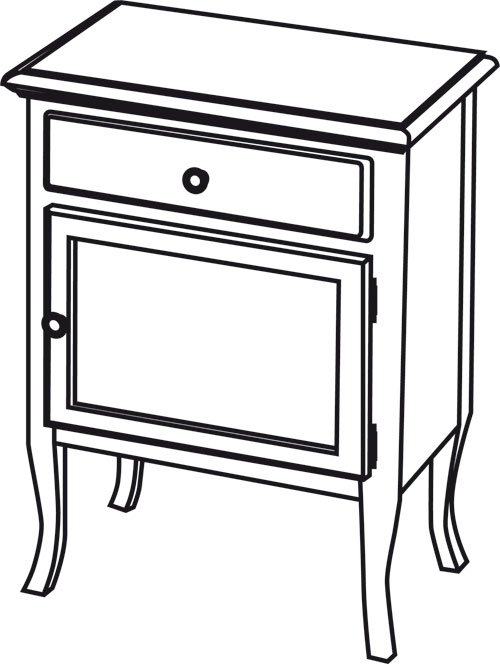 RETRO skříňka 60x80x38cm, buk, pravá 1690