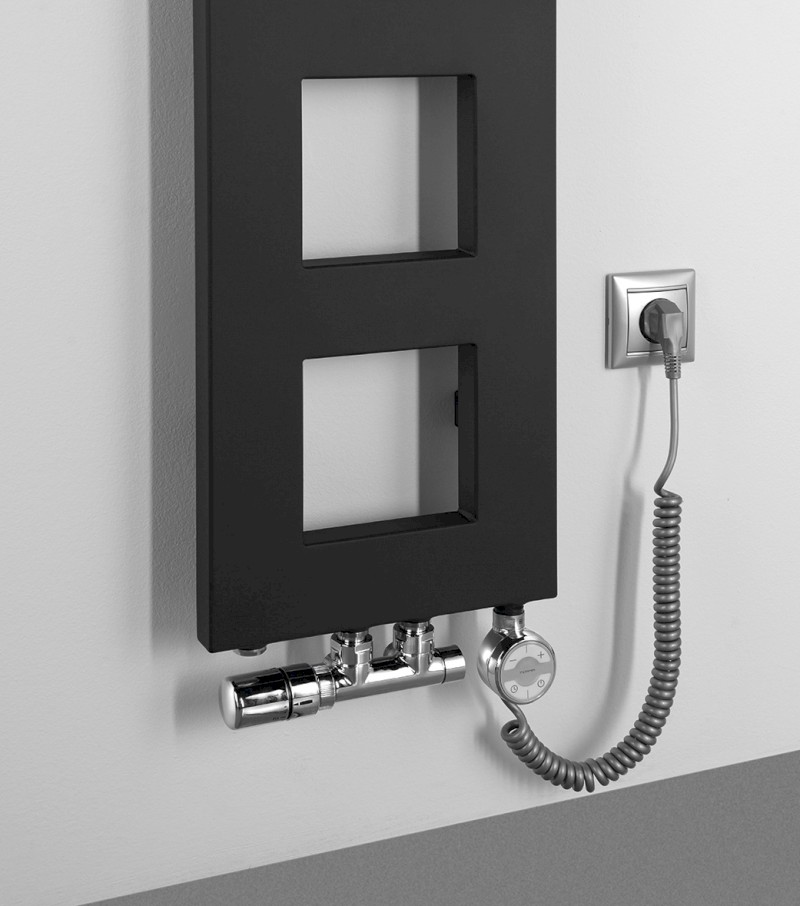 BLOCK otopné těleso 280x1750 mm, černá mat IR182