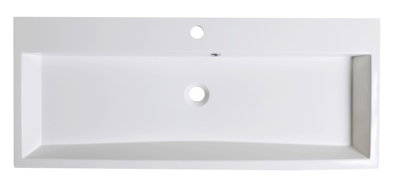 ORINOKO umyvadlo, litý mramor, 100x42cm, bílá OR100