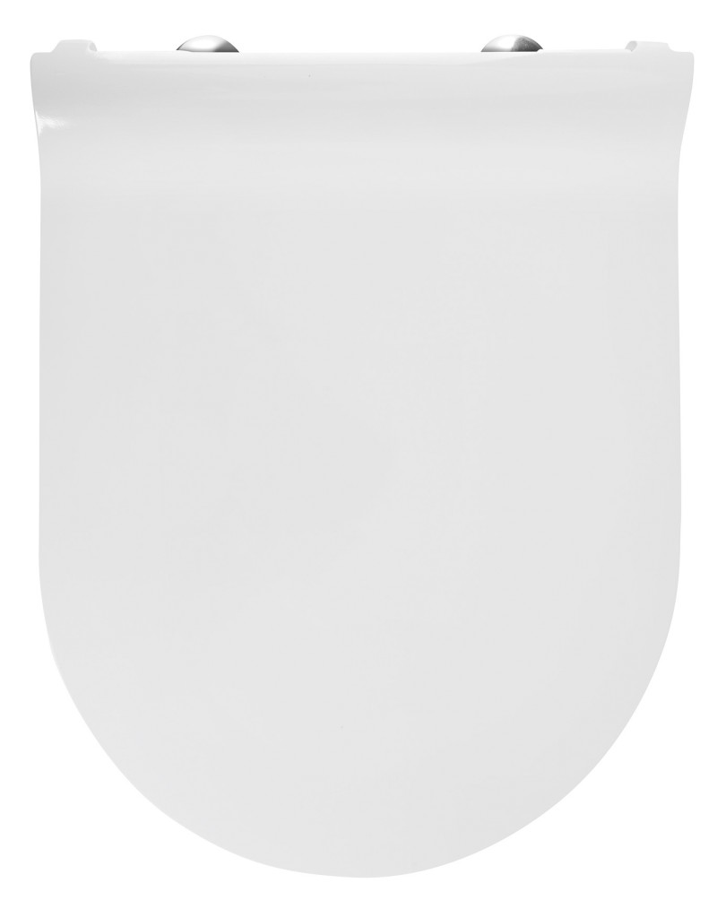 WC sedátko, SLIM, Soft Close, Quick Release, bílá/chrom MS86CSN11