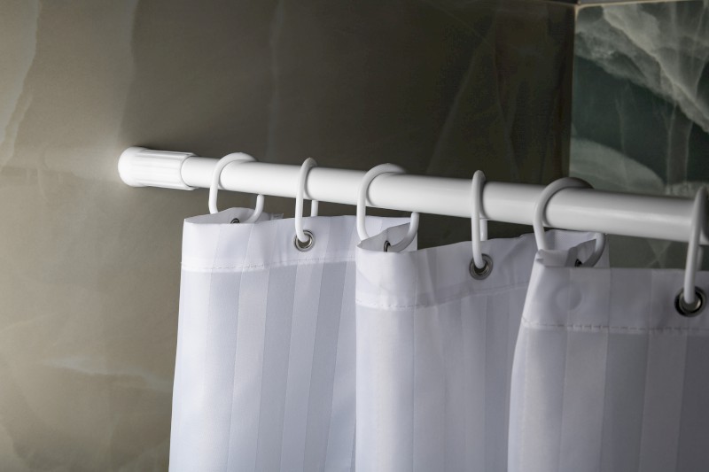 Teleskopická rozpěrná tyč 110-200cm, hliník, bílá TC200