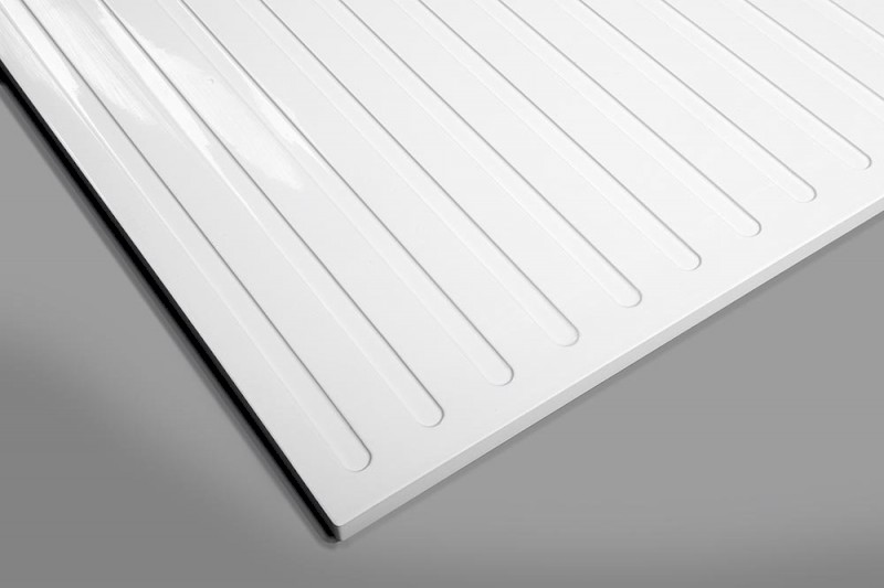 MIRAI sprchová vanička z litého mramoru, obdélník 120x90x1,8cm, levá, bílá 73179