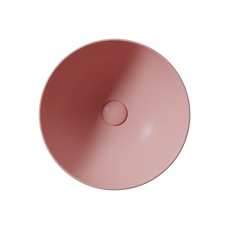 PURA keramické umývátko na desku, průměr 32cm, blush mat 885424