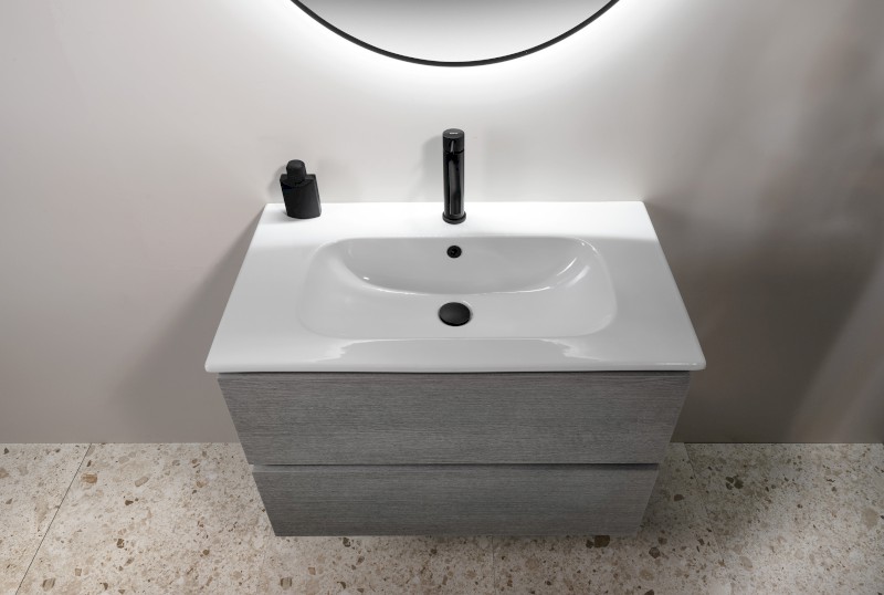 EZARA umyvadlová skříňka 69,8x52x46cm, bílá lesk EZ701-3030