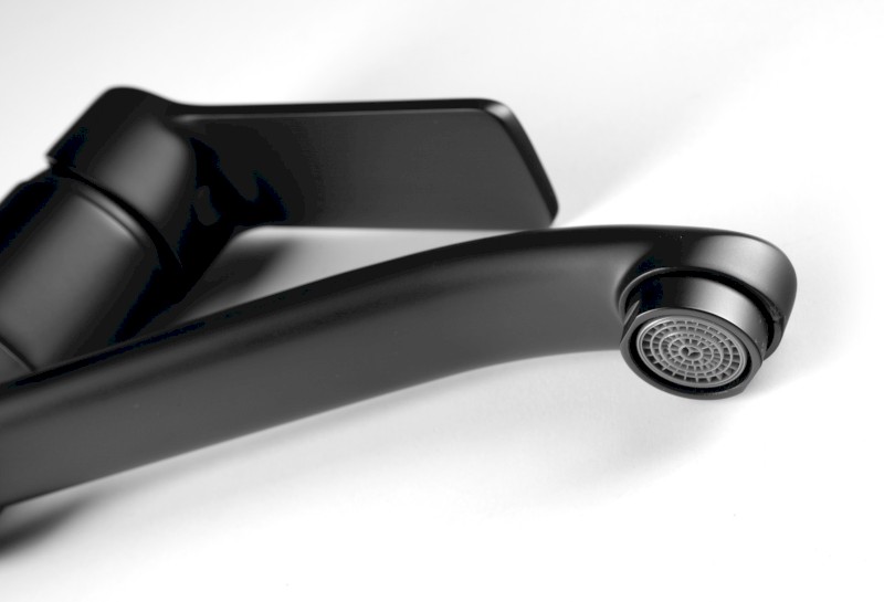 SINTRA umyvadlová baterie s otočnou hubicí, černá mat SX001B