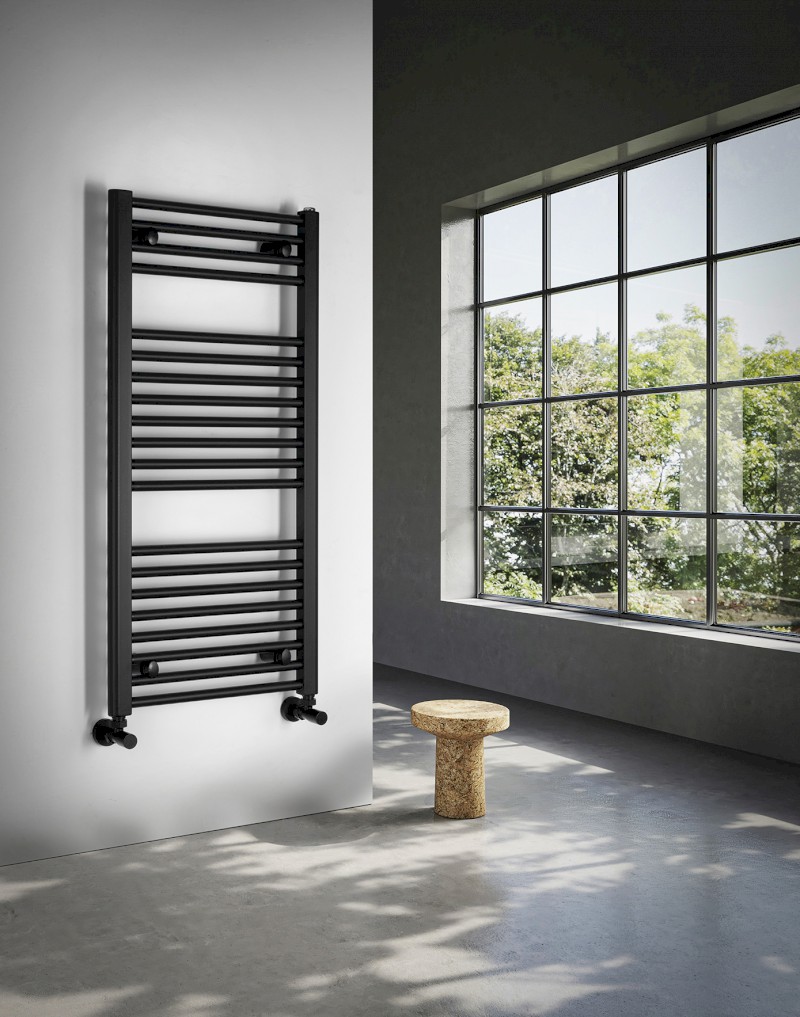 DIRECT otopné těleso s bočním připojením 450x960mm, černá mat ILR94B