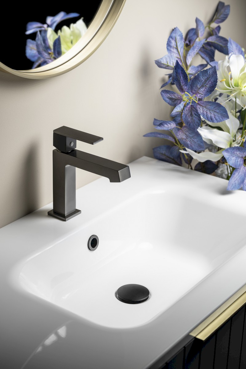 KRONY stojánková umyvadlová baterie, gun metal GJ002GM