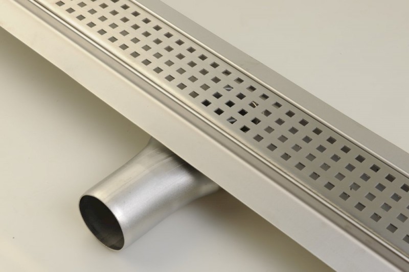 MANUS QUADRO nerezový podlahový žlab s roštem, L-750, DN50 GMQ33